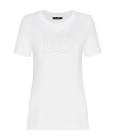 Dolce & Gabbana Logo Cotton T-shirt In White