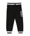 Dolce & Gabbana Logo-patch Cotton Track Pants In Black