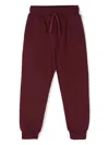 Dolce & Gabbana Logo-patch Cotton Track Pants In Red