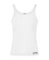Dolce & Gabbana White Cotton Tank Top In White