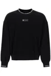 DOLCE & GABBANA LOGO PATCH CREWNECK SWEATSHIRT