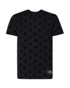 Dolce & Gabbana T-shirt All-over Flocked In Black
