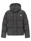 Dolce & Gabbana Grey Polyamide Polyurethane Giubbotto Jacket In Gray