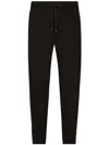 Dolce & Gabbana Dg Essential Technical Jersey Track Trousers In Black