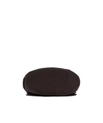 Dolce & Gabbana Patch Flat Top Cap In Black