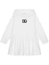 Dolce & Gabbana Logo-print Hooded Dress In White