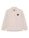 Dolce & Gabbana Logo-patch Jacket In Neutrals
