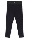 Dolce & Gabbana Logo-patch Leggings In Blue