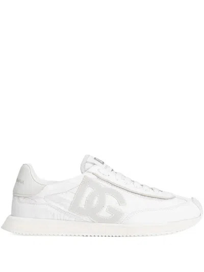 Dolce & Gabbana Dg Cushion Sneakers In White Grey