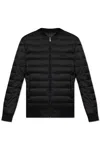 DOLCE & GABBANA LOGO PATCH QUILTED BOMBER JACKET