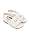 Dolce & Gabbana Logo-patch Sandals In White