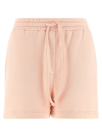 Dolce & Gabbana Cotton Shorts With Back Pocket And Elastic Waistband In Pink