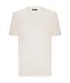 Dolce & Gabbana Short-sleeved Silk T-shirt In White