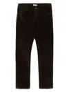 Dolce & Gabbana Logo Patch Skinny Trousers In Brown