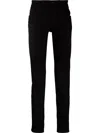 Dolce & Gabbana Logo-patch Slim-fit Jeans In Schwarz