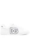 Dolce & Gabbana Canvas Sneakers With Round Toe And Rubber Sole In White