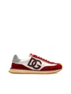 Dolce & Gabbana Dg Cushion Suede-trimmed Sneakers In Multi