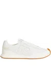 Dolce & Gabbana White Low Top Sneakers With Logo Patch On Tongue And Side In Leather Man In White