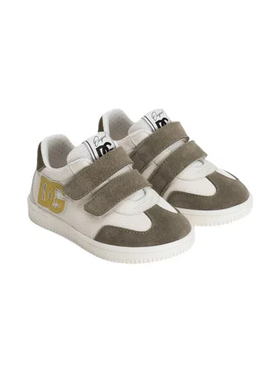 Dolce & Gabbana Kids' Logo-patch Sneakers In Multi