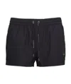 Dolce & Gabbana Black Swimsuit With Logo Plate On The Front In Black