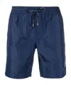 Dolce & Gabbana Logo Plaque Swim Short In Blue