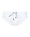 Dolce & Gabbana Logo-patch Swim Trunks In White