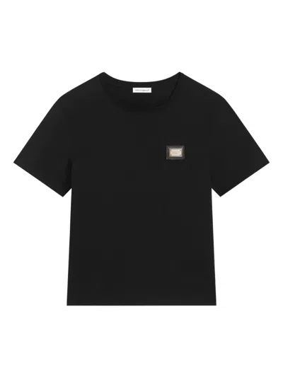 DOLCE & GABBANA LOGO-PATCH T-SHIRT