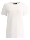 Dolce & Gabbana T-shirt With Logo Patch In Neutral