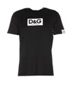Dolce & Gabbana Logo-decorated T-shirt In Nero