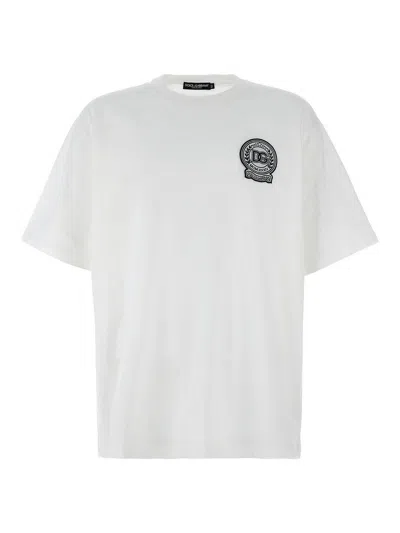 DOLCE & GABBANA LOGO PATCH T-SHIRT