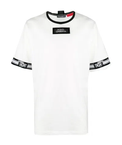 Dolce & Gabbana Logo Patch T-shirt In White