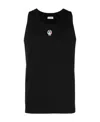 Dolce & Gabbana Canotta Con Patch In Black