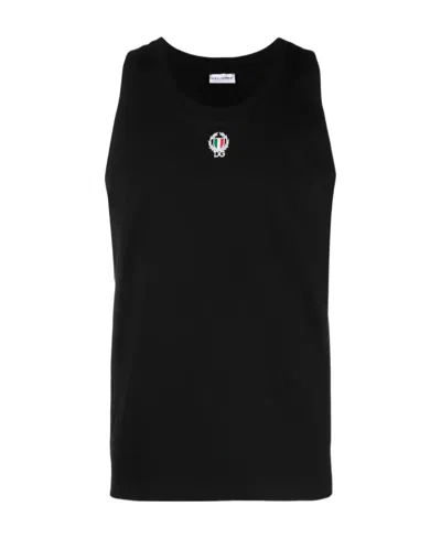 DOLCE & GABBANA DOLCE  GABBANA LOGO PATCH TANK TOP