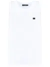 Dolce & Gabbana Logo-patch Tank Top In White