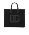 Dolce & Gabbana Logo-patch Tote Bag In Black