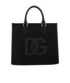 Dolce & Gabbana Logo-patch Tote Bag In Black