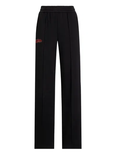 Dolce & Gabbana Logo-patch Track Pants In Black