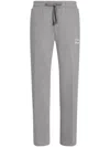 Dolce & Gabbana Logo-patch Track Pants In Grey