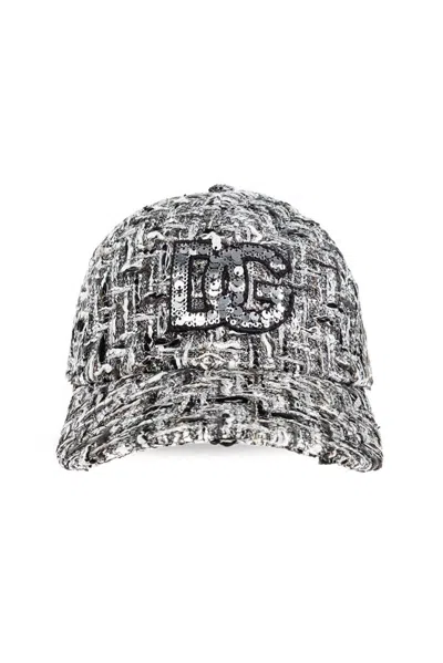 Dolce & Gabbana Sequinned Cap In Grey
