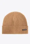 Dolce & Gabbana Logo Patch Wool-blend Beanie