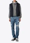 Dolce & Gabbana Logo Patch Zip-up Vest