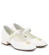 Dolce & Gabbana Mary-jane-ballerinas Aus Lackleder In White