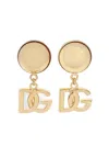 Dolce & Gabbana Dg Clips Brass Half-moon Stud Earrings In Gold
