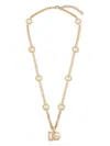 Dolce & Gabbana Logo-pendant Necklace In Gold