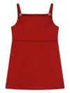 Dolce & Gabbana Logo-plaque A-line Sleeveless Dress In Red