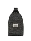 Dolce & Gabbana Logo-plaque Adjustable-strap Belt Bag In Black