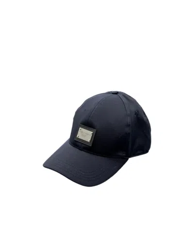Dolce & Gabbana Logo-plaque Baseball Cap In Black