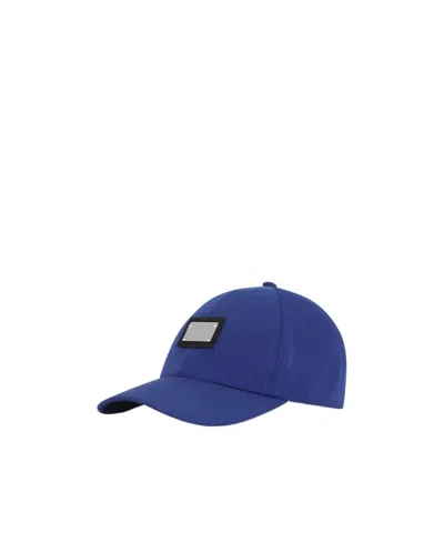 Dolce & Gabbana Logo-plaque Baseball Cap In Blue