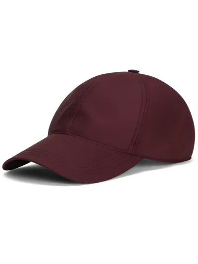 Dolce & Gabbana Logo-plaque Baseball Cap In Red