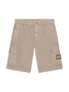 Dolce & Gabbana Logo-plaque Bermuda Shorts In Neutrals